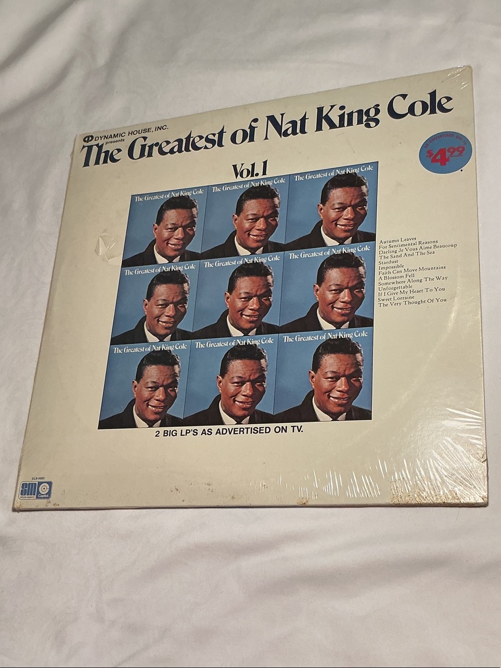 NOS Vintage The Greatest of Nat King Cole Vol. 1 & 2 Mint condition sealed